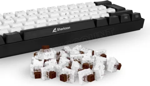 Photo de Jeu de 35 Switchs pour clavier mécanique Sharkoon Kailh Box Brown