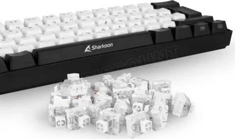 Photo de Jeu de 35 Switchs pour clavier mécanique Sharkoon Kailh Box White