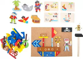 Photo de Jeu de Clous - Pirate en bois