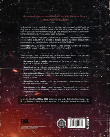 Photo de Jeu de Rôle : Metro 2033 - Livre de Règles