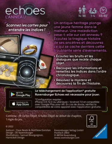 Photo de Jeu Ravensburger - Echoes : L'Anneau
