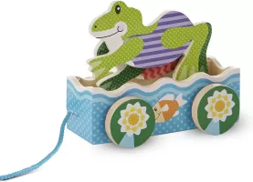 Photo de Jouet Melissa & Doug :Grenouille sur roulettes à Tirer