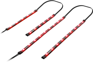 Photo de Kit Bandeaux LED Spirit of Gamer LightFlow 2x30cm + 2x15cm (Rouge)