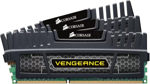 Photo de Kit Barrette mémoire 12Go (3x4Go) RAM DDR3 Corsair Vengeance PC3-12800 (1600MHz) (Noir)