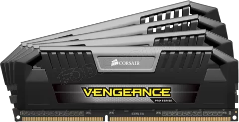 Photo de Kit Barrette mémoire 32Go (4x8Go) RAM DDR3 Corsair Vengeance Pro PC3-12800 (1600MHz) (Noir/Gris)