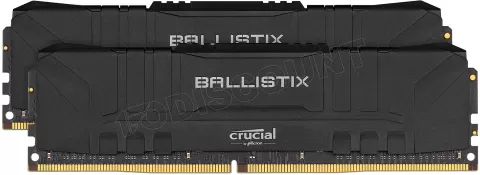 Photo de Kit Barrettes mémoire 16Go (2x8Go) DIMM DDR4 Crucial Ballistix  3600Mhz (Noir)