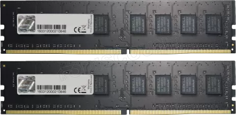 Photo de Kit Barrettes mémoire 16Go (2x8Go) DIMM DDR4 G.Skill High Performance PC4-21300 (2666 Mhz) (Noir)