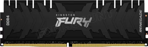 Photo de Kit Barrettes mémoire 16Go (2x8Go) DIMM DDR4 Kingston Fury Renegade  3200Mhz (Noir)