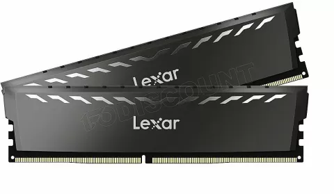 Photo de Kit Barrettes mémoire 16Go (2x8Go) DIMM DDR4 Lexar Thor  3200Mhz (Noir)