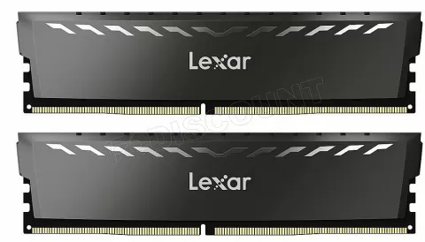 Photo de Kit Barrettes mémoire 16Go (2x8Go) DIMM DDR4 Lexar Thor  3200Mhz (Noir)