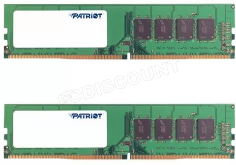 Photo de Kit Barrettes mémoire 16Go (2x8Go) DIMM DDR4 Patriot Signature Line  2666Mhz (Noir)