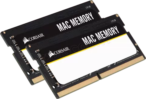 Photo de Kit Barrettes mémoire 16Go (2x8Go) SODIMM DDR4 Corsair Mac Memory  2666MHz (Noir)