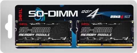 Photo de Kit Barrettes mémoire 16Go (2x8Go) SODIMM DDR4 GeIL 3200Mhz (Noir)