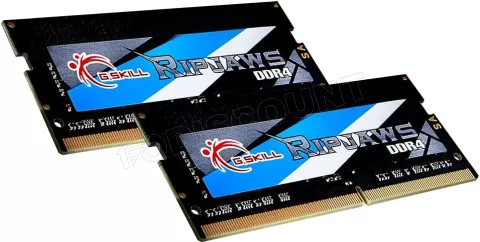 Photo de Kit Barrettes mémoire 16Go (2x8Go) SODIMM DDR4 G.Skill RipJaws  3200Mhz (Noir)