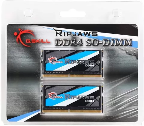 Photo de Kit Barrettes mémoire 16Go (2x8Go) SODIMM DDR4 G.Skill RipJaws  3200Mhz (Noir)