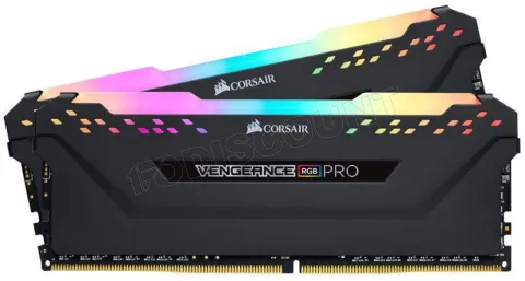 Photo de Kit Barrettes mémoire 32Go (2x16Go) DIMM DDR4 Corsair Vengeance Pro RGB PC4-21300 (2666 Mhz) (Noir)