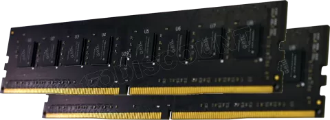 Photo de Kit Barrettes mémoire 32Go (2x16Go) DIMM DDR4 GeIL Pristine 3200Mhz (Noir)