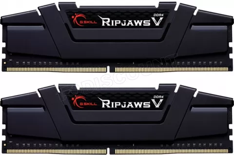 Photo de Kit Barrettes mémoire 32Go (2x16Go) DIMM DDR4 G.Skill Ripjaws V PC4-28800 (3600 Mhz) (Noir)