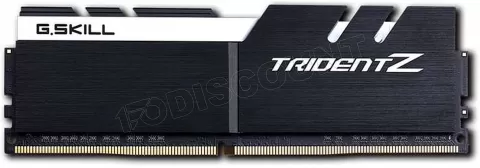 Photo de Kit Barrettes mémoire 32Go (2x16Go) DIMM DDR4 G.Skill Trident Z PC4-25600 (3200 Mhz) (Gris et Blanc)