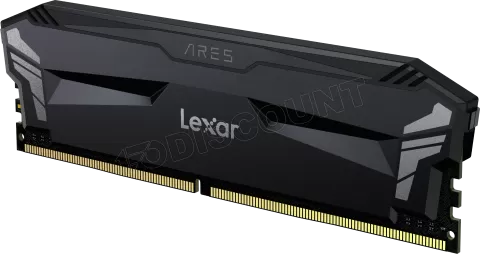 Photo de Kit Barrettes mémoire 32Go (2x16Go) DIMM DDR4 Lexar Ares OC  3600Mhz (Noir)
