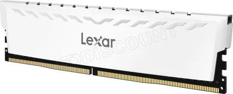 Photo de Kit Barrettes mémoire 32Go (2x16Go) DIMM DDR4 Lexar Thor  3600Mhz (Blanc)