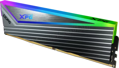Photo de Kit Barrettes mémoire 32Go (2x16Go) DIMM DDR5 Adata XPG Caster 6400MHz (Gris)