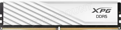 Photo de Kit Barrettes mémoire 32Go (2x16Go) DIMM DDR5 Adata XPG Lancer Blade  5600MHz (Blanc)