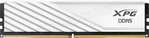Photo de Kit Barrettes mémoire 32Go (2x16Go) DIMM DDR5 Adata XPG Lancer Blade  6000MHz (Blanc)