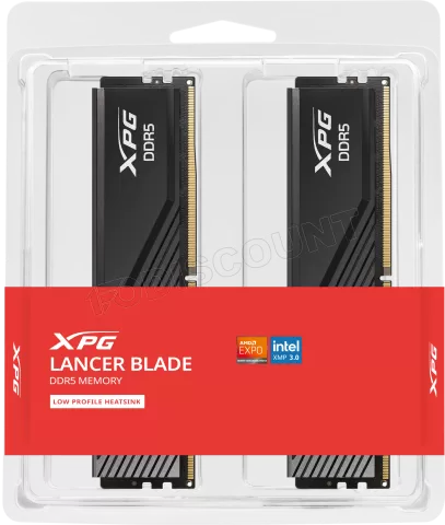 Kit Barrettes mémoire 32Go (2x16Go) DIMM DDR5 Adata XPG Lancer Blade 6000MHz  (Noir) à prix bas
