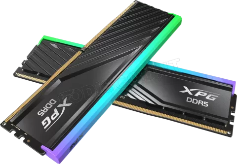 Photo de Kit Barrettes mémoire 32Go (2x16Go) DIMM DDR5 Adata XPG Lancer Blade RGB  6000MHz (Noir)