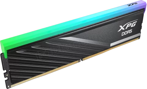 Photo de Kit Barrettes mémoire 32Go (2x16Go) DIMM DDR5 Adata XPG Lancer Blade RGB 6400MHz (Noir)