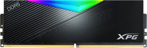 Photo de Kit Barrettes mémoire 32Go (2x16Go) DIMM DDR5 Adata XPG Lancer RGB  6000MHz (Noir)