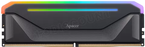 Photo de Kit Barrettes mémoire 32Go (2x16Go) DIMM DDR5 Apacer Nox RGB 6000MHz (Noir)