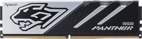 Photo de Kit Barrettes mémoire 32Go (2x16Go) DIMM DDR5 Apacer Panther 5200MHz (Noir/Argent)
