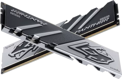 Photo de Kit Barrettes mémoire 32Go (2x16Go) DIMM DDR5 Apacer Panther 5200MHz (Noir/Argent)
