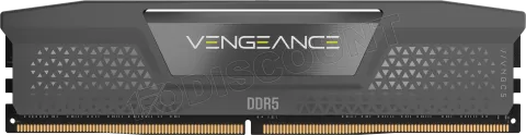 Photo de Kit Barrettes mémoire 32Go (2x16Go) DIMM DDR5 Corsair Vengeance 6000MHz CL28 (Noir)