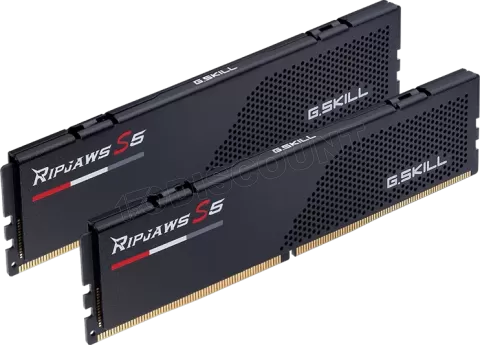 Photo de Kit Barrettes mémoire 32Go (2x16Go) DIMM DDR5 G.Skill Ripjaws S5 5200MHz CL40 (Noir)