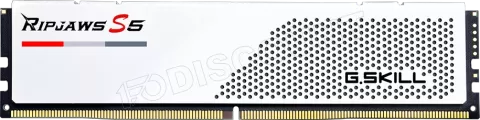 Photo de Kit Barrettes mémoire 32Go (2x16Go) DIMM DDR5 G.Skill Ripjaws S5 6000MHz (Blanc)