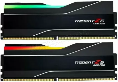 Photo de Kit Barrettes mémoire 32Go (2x16Go) DIMM DDR5 G.Skill Trident Z5 Neo 6000MHz CL36 AMD Expo (Noir)