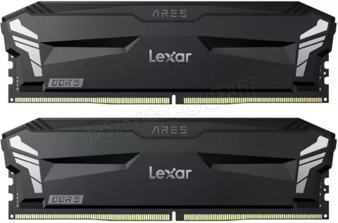Photo de Kit Barrettes mémoire 32Go (2x16Go) DIMM DDR5 Lexar Ares 2nd Gen 6000MHz (Noir)