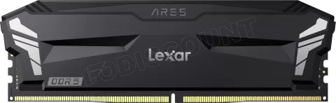 Photo de Kit Barrettes mémoire 32Go (2x16Go) DIMM DDR5 Lexar Ares OC 6000MHz (Noir)