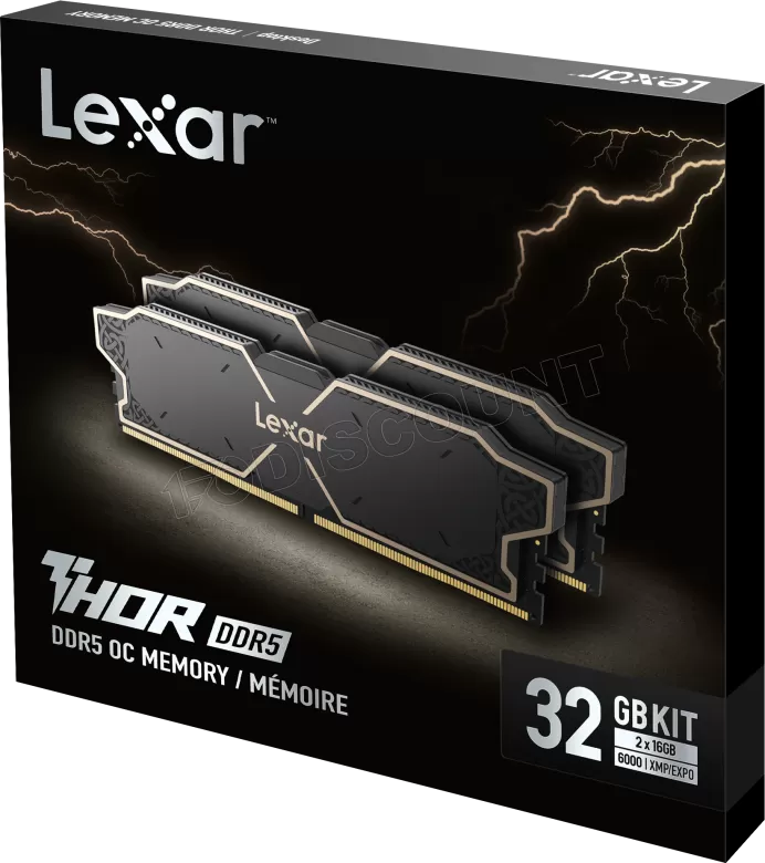 Lexar THOR DDR5 32GB KIT メモリ Lexar 32GB (2x16GB) THOR OC DDR5