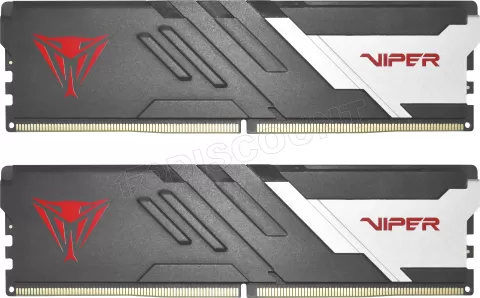 Photo de Kit Barrettes mémoire 32Go (2x16Go) DIMM DDR5 Patriot Viper Venom 6000MHz (Noir)