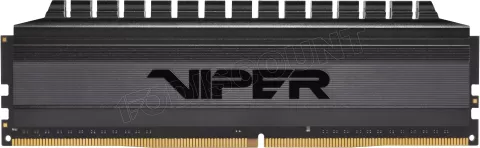 Photo de Kit Barrettes mémoire 64Go (2x32Go) DIMM DDR4 Patriot Viper 4 Blackout  3600Mhz (Noir)