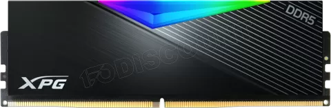 Photo de Kit Barrettes mémoire 64Go (2x32Go) DIMM DDR5 Adata XPG Lancer RGB  6400MHz (Noir)
