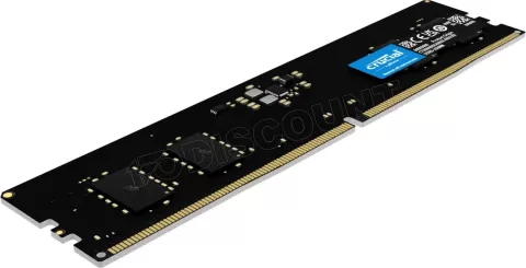 Photo de Kit Barrettes mémoire 64Go (2x32Go) DIMM DDR5 Crucial Classic 4800MHz (Noir)