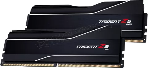 Photo de Kit Barrettes mémoire 64Go (2x32Go) DIMM DDR5 G.Skill Trident Z5 Neo 6000MHz CL30 AMD Expo (Noir)