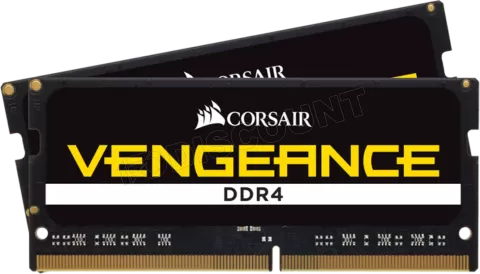 Photo de Kit Barrettes mémoire SODIMM DDR4 32Go (2x16Go) Corsair Vengeance  3000Mhz (Noir)