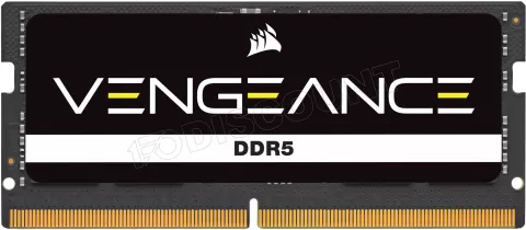 Photo de Kit Barrettes mémoire SODIMM DDR5 32Go (2x16Go) Corsair Vengeance  4800MHz (Noir)