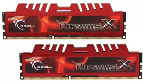 Photo de Kit Barrettes mémoire UDIMM DDR3 8Go (2x4Go) G.Skill RipJaws X PC3-17066 (2133MHz) (Rouge)